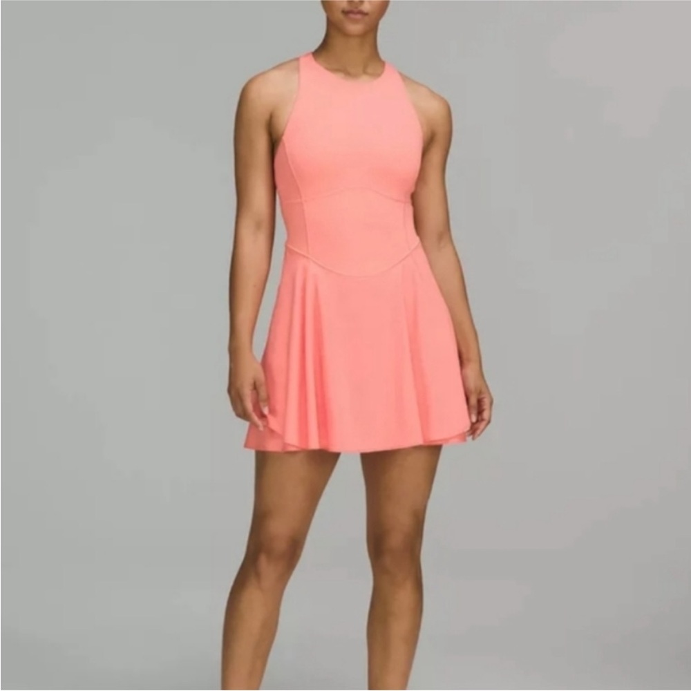 Lululemon Court Crush Dress Size 8 Athletic Tennis Activewear Raspberry Crush